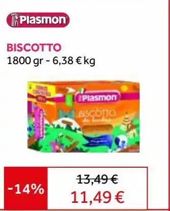Prenatal Biscotto plasmon 1800 gr offerta
