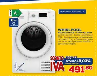 Euronics Asciugatrice whirlpool offerta