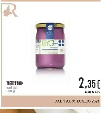 Conad City Byo+ - Mirtillo Yogurt Magro Biologico offerta