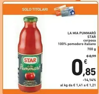 Conad Star Passata di pomodoro offerta