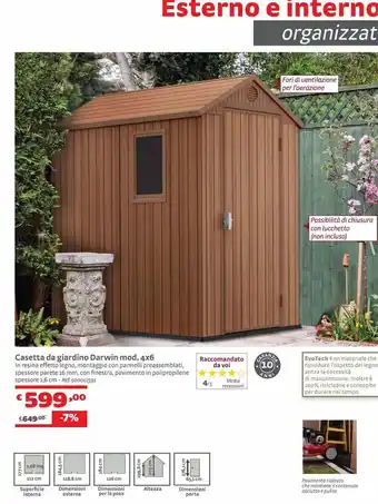 Bricocenter Casetta da giardino offerta