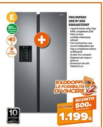 Expert Samsung RS68A8531S9 Frigorifero Side-by-side Libera Installazione 634 L E Argento offerta