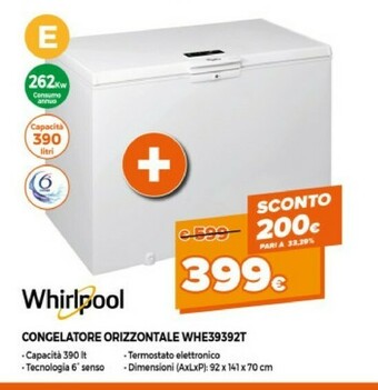 Expert Whirlpool WHE39392T Libera Installazione offerta