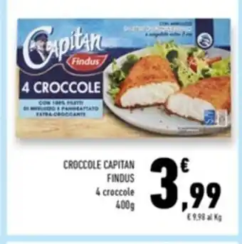 Paghi Poco Croccole Capitan Findus 4 croccole 400 g offerta