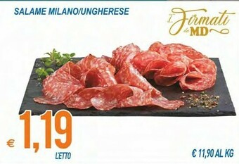 MD Discount Salame Milano/Ungherese offerta