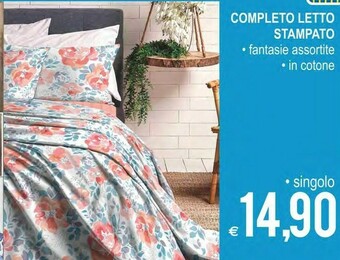 Completo Letto Stampato Singolo