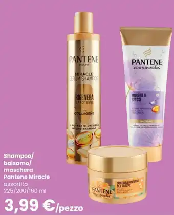 Interspar Pantene Miracle shampoo/balsamo/maschera 225/200/160 ml offerta