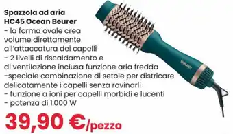 Interspar beurer Ocean HC45 Spazzola ad aria offerta