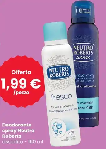 Interspar Neutro Roberts Deodorante spray 150 ml offerta