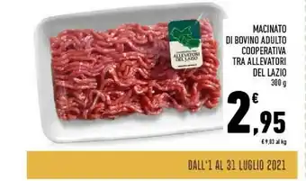 Conad Cooperativa Tra Allevatori Del Lazio Macinato Di Bovino Adulto offerta