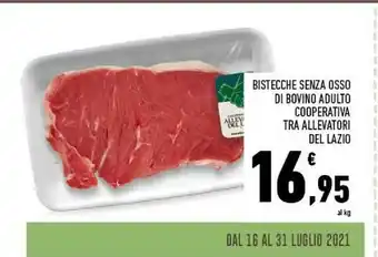 Conad Tra Allevatori Del Lazio Bistecche Senza Osso Di Bovino Adulto offerta