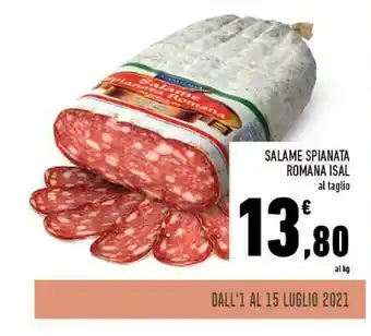 Conad Isal Salame Spianata Romana offerta