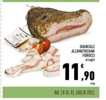 Conad Fiorucci Guanciale All'amatriciana offerta