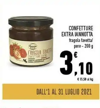 Conad Iannotta Confetture Extra Fragola Favetta offerta