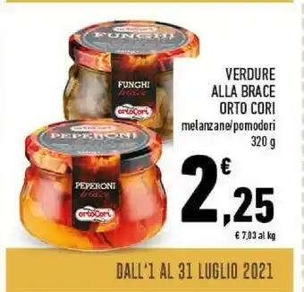 Conad Orto cori Verdure Alla Brace Melanzane offerta