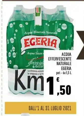 Conad Egeria Acqua Minerale Naturale Effervescente Naturale offerta