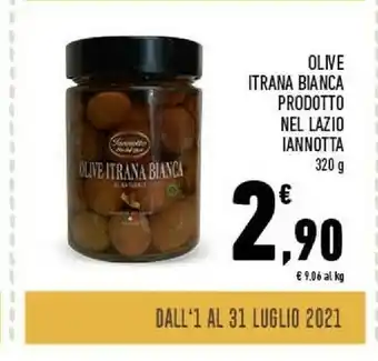 Conad Iannotta Olive Itrana Bianca Prodotto Nel Lazio offerta