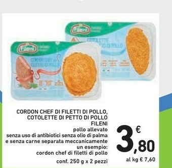 Conad Fileni Cotolette di pollo offerta