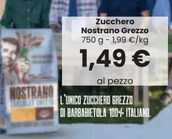 Interspar Zucchero Nostrano Grezzo 750 g offerta