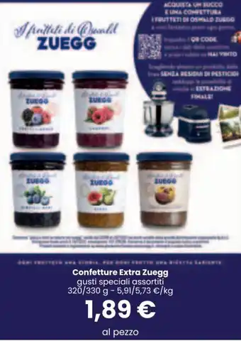 Interspar Zuegg Extra Confettura 320/330 g offerta