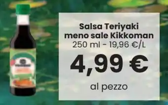 Interspar Kikkoman Salsa Teriyaki meno sale 250 ml offerta
