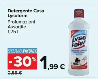 Carrefour Market Detergente casa lysoform offerta