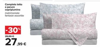 Completo letto o parure copripiumino