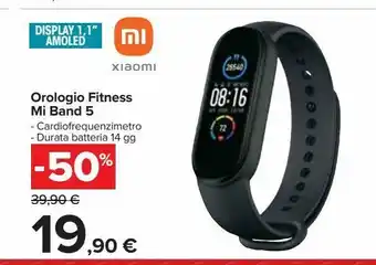 Carrefour Iper Orologio fitness mi band 5 offerta
