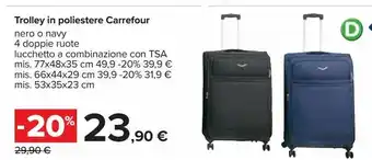 Carrefour Iper Trolley in poliestere carrefour offerta