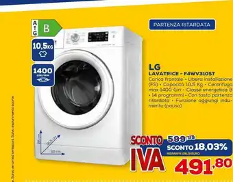 Euronics Lavatrice lg offerta