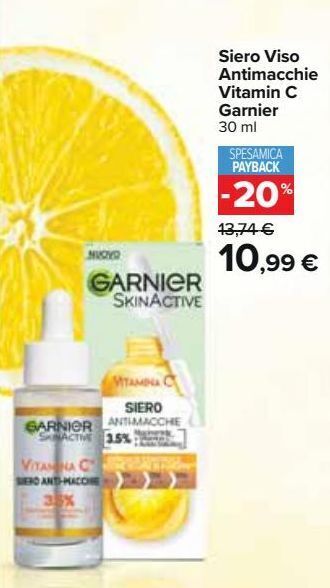 Carrefour Iper Siero viso antimacchie vitamin c garnier offerta