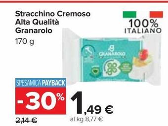 Carrefour Market Stracchino cremoso alta qualità granarolo offerta