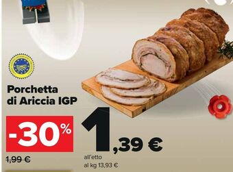 Carrefour Iper Porchetta di ariccia igp offerta