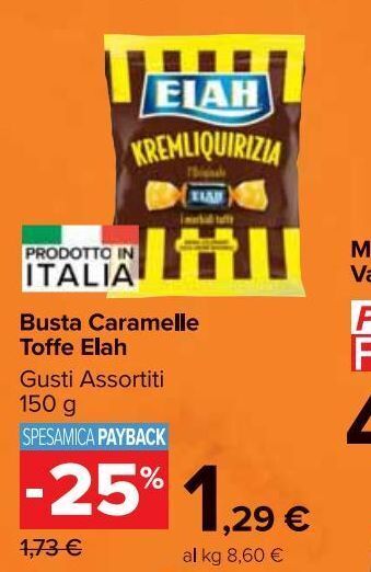 Carrefour Market Busta caramelle toffe elah offerta