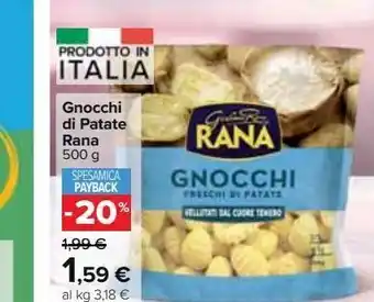 Carrefour Market Gnocchi di patate rana offerta