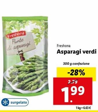 Lidl Asparagi verdi offerta
