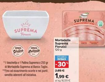 Carrefour Iper Mortadella suprema fiorucci offerta