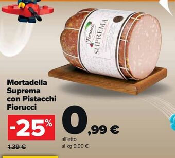 Carrefour Market Mortadella suprema con pistacchi fiorucci offerta