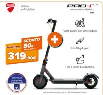 Expert Ducati Monopattino Pro-I offerta