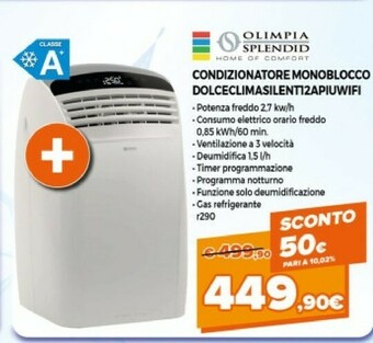 Expert Olimpia splendid Condizionatore Monoblocco Dolce Clima Silenti 2APIUWIFI offerta