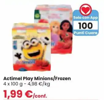 Interspar Actimel Play Minions/Frozen 4 x 100 g offerta