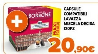 Expert Rowenta Caffe Borbone Capsule Compatibili Lavazza Miscela Decisa 120pz offerta