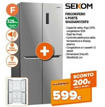 Expert Sekom Frigorifero SH4D48NV3XF0 offerta