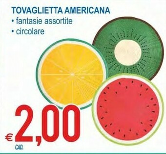 MD Discount Tovaglietta Americana offerta