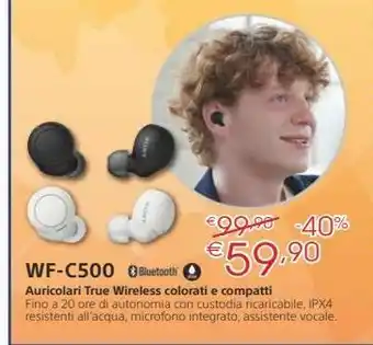 Euronics Auricolari wf-c500b offerta