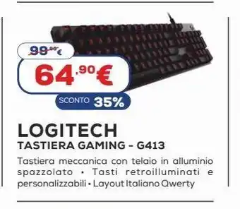 Euronics Tastiera gaming g413 offerta