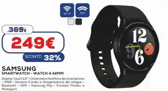 Euronics Smartwatch watch 4 classic 42 mm silver offerta