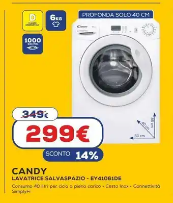 Euronics Lavatrice ey41061de offerta