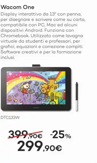 Tavoletta grafica dtc-133-w