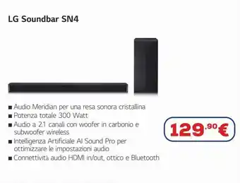 Euronics Soundbar sn4y 2.1 300w offerta